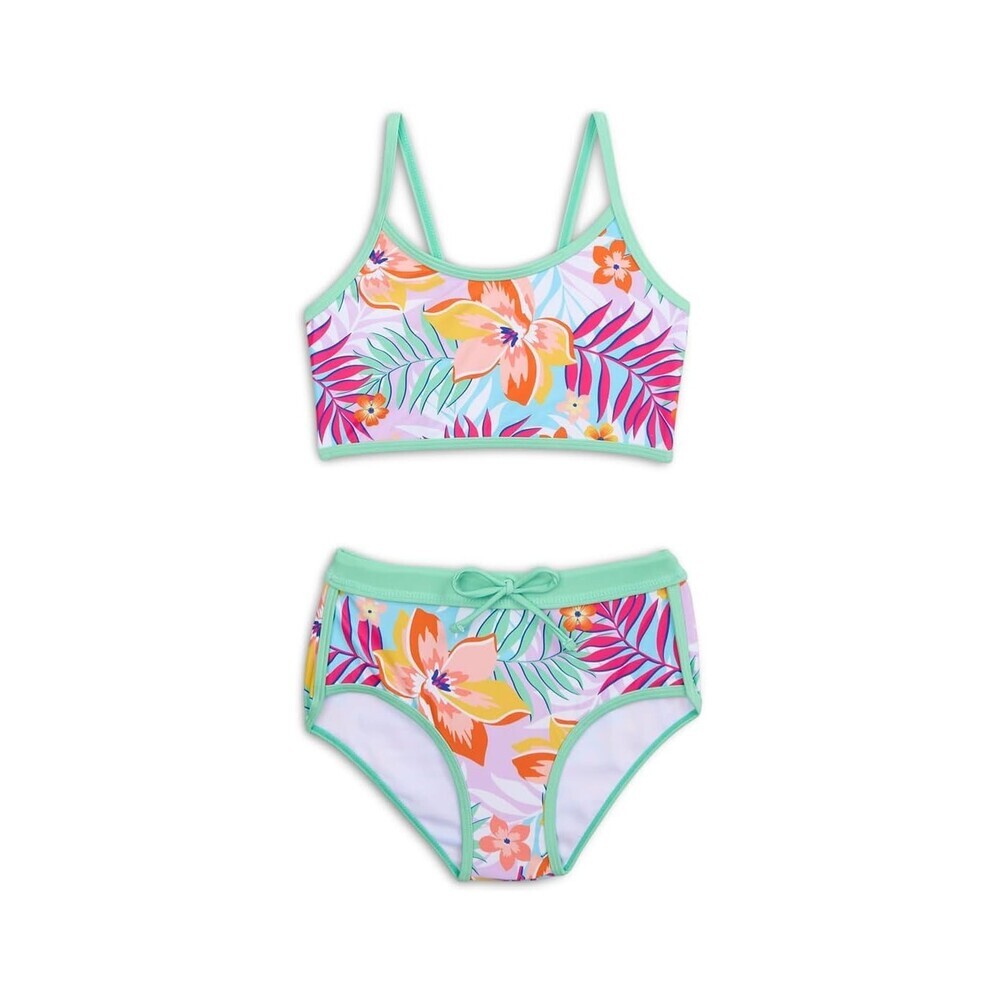 Appaman Stella Swim Set Girl's 6 Retro Tropical Tankini Swimwear Beachy RED277